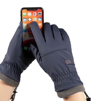 Bărbați Mănuși de Iarnă, Vânt Touch Ecran Mănuși de Cald cu Silicon Anti-Alunecare pentru Alpinism, Schi, Ciclism