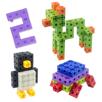 100buc/Set 2x2x2CM Metru Cub Forma de Blocuri Jucarii Educative Pentru copii Copii DIY Asamblare Blocuri Caramizi Jucarii Model