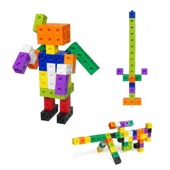 100buc/Set 2x2x2CM Metru Cub Forma de Blocuri Jucarii Educative Pentru copii Copii DIY Asamblare Blocuri Caramizi Jucarii Model