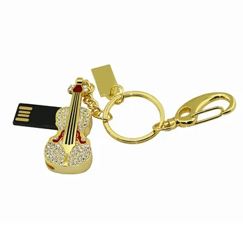 USB Flash Drive Cristal Instrument Muzical Bijuterii Vioara Pendrive 8GB 16GB 32GB 64GB, 128GB, 256GB Pen Drive Memorii Stick USB