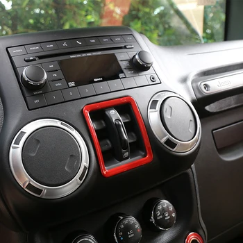 SHINEKA ABS, Accesorii de Interior a Ferestrei Butonul de Acoperire Cadru Decoratiuni Autocolante Pentru Jeep Wrangler 2011-2017 Styling Auto