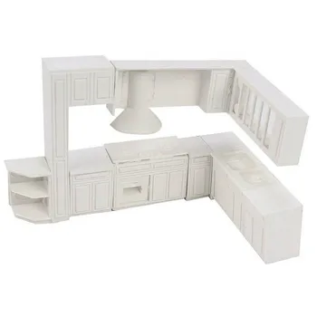 Casă de păpuși în Miniatură jucărie casa mobila de bucatarie de cabinet matrite decor acasă kit