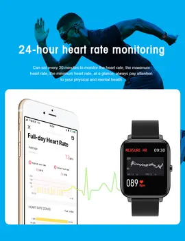 SZHW P22B Fete de Moda Elevii Ceas Inteligent Fata Patrata Usoare Ceas Inteligent Heart Rate Monitor de Presiune sanguina