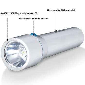 Simplu creativ Lanterna LED temperatura de Culoare de 8000 12000K Lanterna Super-luminos Alimentat de 4 baterii AA pentru acasă, în aer liber