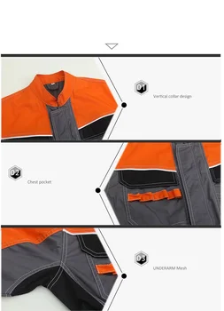 Fabrica de articole de îmbrăcăminte de lucru pentru bărbați Vară de Lucru Salopete de Lucru Poarte uniforme de Moda Scule Combinezoane Lucrător Reparator Salopete