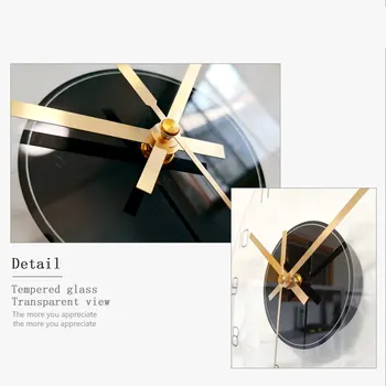 Simplu Număr Decorative Ceas de Perete de Sticlă Transparentă Ceasuri Digitale, Camera de zi Litru Ceas 3d Design Modern Decor Acasă C5T072