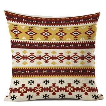 Național African Dungi Stil Boem Geometrice Decor Acasă Arunca Pernă Acoperă Lenjerie de pat Etnice Pernă de Canapea Masina