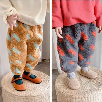 Noii Pantaloni pentru Copii Baby Boy Pantaloni Plus de Catifea Groasă Calde de Iarnă pentru Copii Pantaloni pentru Copii de Moda Fetita Pantaloni Cald