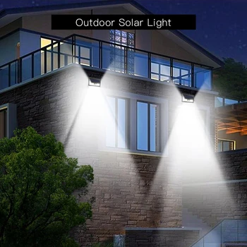 Rehargeable LED Solar Pridvor Bec PIR Senzor de Mișcare în aer liber, Grădină Perete de lumină Terasă Curte Strada Culoar Noapte lampă de Securitate