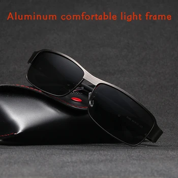 2019 Epocă de Aluminiu Bărbați ochelari de Soare Polarizat ochelari de Soare Patrati Design de Brand Nuante Oculos De Sol hombre Driver Ochelari