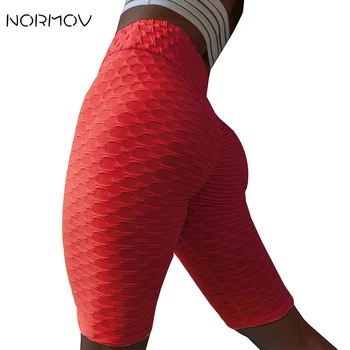 NORMOV Talie Mare Yoga pantaloni Scurti Antrenament Sport pantaloni Scurți Pentru Femei Spandex Legging pantaloni Scurți de Sport de Fitness de Funcționare Motociclist pantaloni Scurți