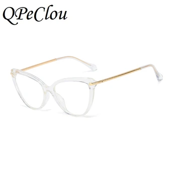 2021 Noua Moda de Mare Cadru Ochi de Pisica Anti-albastru Ochelari Femei Vintage Calculator Optic Transparent Ochelari Oculos Feminino