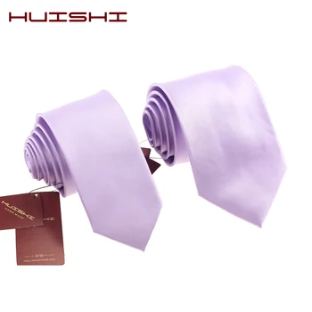 HUISHI Liliac Violet Pentru Barbati Skinny Leg 6 CM Rochie de Mireasa cravata Carouri de Moda de Afaceri Gravatas Tricou Subțire Accesorii