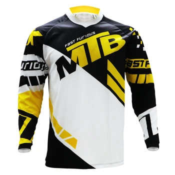 Mâneci lungi Motocross jersey capul Sus Biciclete Tricou MTB Downhill în aer liber masculin respirabil Sport Jersey