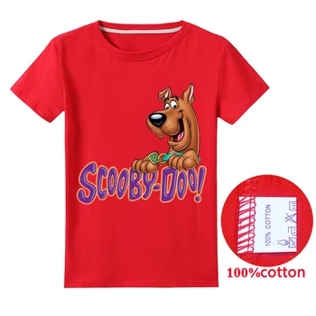 2020 Nou Scooby Doo Desene Animate T-Shirt Copii Băieți Copii Haine Print Amuzant Pentru Copii Din Bumbac Topuri Tricouri Fete Haine Pentru Copii