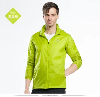 Tectop mens Soare jacheta de protecție uscare Rapidă, Respirabil impermeabil cu Glugă haina de sex masculin subțire de culoare Solidă fermoar Anti-UV uza
