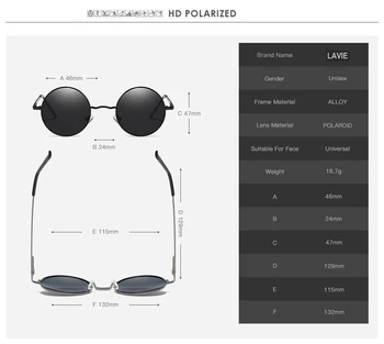 2019 Nou Design Rotund Ochelari de Soare Steampunk Bărbați Rotund Ochelari de Soare pentru Barbati Rave Festival Barbati ochelari de Soare Vintage