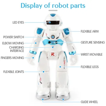 Locke Robot de Jucărie pentru COPII Reîncărcabilă Versiune de Detectare de la Distanță de Control Inteligent Robot Robot Va Dansa și Cânta de Robot