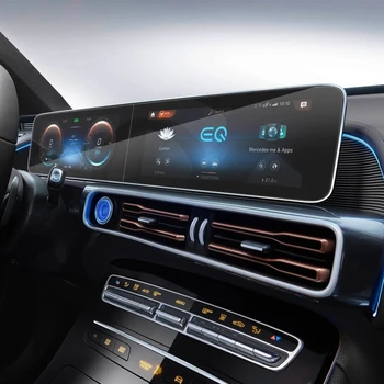 Auto Styling tabloul de Bord de Navigare GPS cu Ecran de Sticla Folie Protectoare Autocolant Pentru Mercedes-Benz EQC Clasa N293 de Control al Ecranului LCD