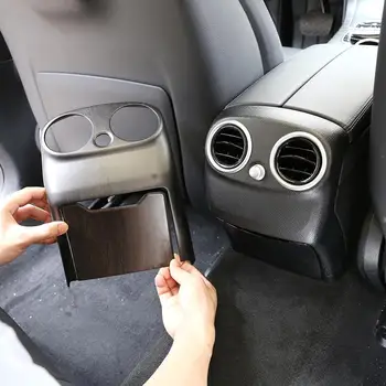 2 buc Lemn de Stejar de Culoare Plastic ABS Spate Aer Condiționat Aerisire Garnitura pentru Mercedes-Benz C-Class W205-18 Modele de Accesorii