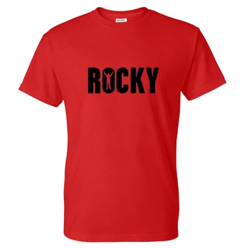 2020 Primavara-Vara la Modă T-shirt ROCKY Scrisoarea Imprimate Bărbați Femei Streetwear O-Gat Maneci Scurte Tricou Tricou de Bumbac de Înaltă Calitate