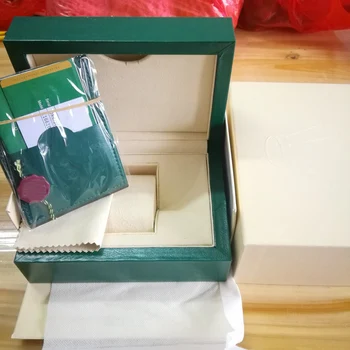 Super calitate Verde ceas cutie cu acte și carduri saci Rolexable