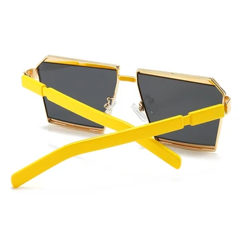 Peekaboo retro pătrat ochelari de soare pentru barbati de culoare multi stil de vara pentru femei ochelari de soare 2020 vânzare fierbinte uv400 jumătate metal