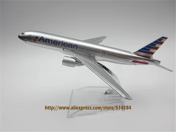 16cm Aliaj Metal de Avion Model de Aer American AA companiile Aeriene Model de Avion Boeing 777 Airways Aeronave B777 Modul Copii Cadou