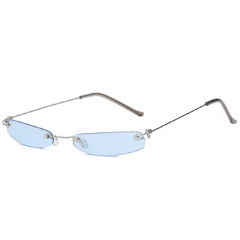 2020 Mic Pătrat ochelari de Soare Femei Bărbați la Modă Personalitate ochelari de soare vintage Marca Rimeless Cateye ochelari de soare UV400
