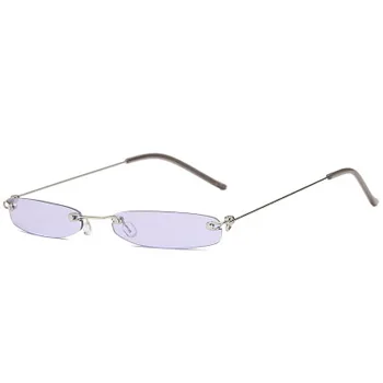 2020 Mic Pătrat ochelari de Soare Femei Bărbați la Modă Personalitate ochelari de soare vintage Marca Rimeless Cateye ochelari de soare UV400