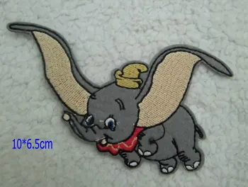 En-gros de Desene animate foarte mult s Flying elephant brodate Aplicatiile de Fier Pe Patch 10x6.5cm