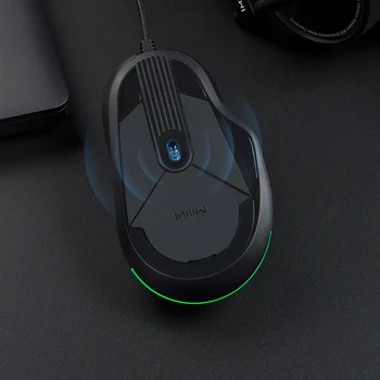 Miiiw 700G USB cu Fir Gaming Mouse 6 Butoane Programabile 7200DPI pline de culoare RGB cu iluminare din spate de Calculator Gamer Mouse de Gaming