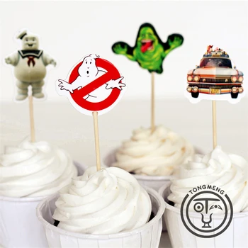 72pcs Ghostbusters stay puft Peter Venkman Dana Barrett candy bar cupcake toppers ponturi copil de dus petrecere de aniversare pentru copii furnizare