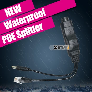 48V la 12V Impermeabil PoE Splitter Adaptor Injector Active POE conector IEEE802.3af 10/100M Pentru Camera IP AP 12V/1.5 a Iesire DC
