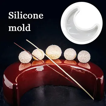 Moon 3D, Forma de Silicon Tort Mucegai Crescent Tigaie Tort de Silicon Reutilizabile Mousse de Biscuiți Pâine Mucegai Bucătărie Instrument de Copt