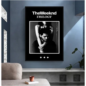 Printuri Weeknd StarBoy R&B Casa Baloane Muzica Rap Album Pictura In Ulei Pe Panza Arta De Perete Imagini Living Decor Acasă