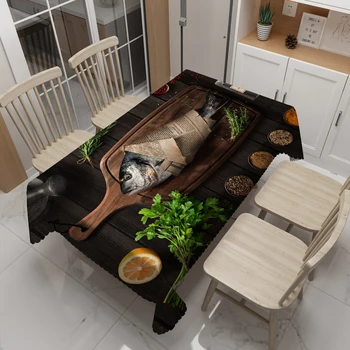 Japonia luat masa Decor de Masă față de Masă Sushi-ul cu Somon Alimentare Model Îngroșa Lavabila Tesatura 3D Rotund de Masa pentru Petrecerea de Craciun