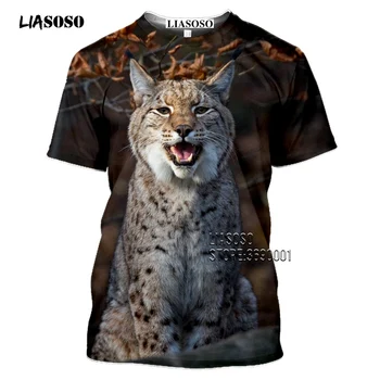 LIASOSO Amuzant râsul Eurasiatic Cat Tricou Barbati 3D de Imprimare T-shirt Femei de Vara T-shirt Harajuku Pulover Casual Tricou Picătură navă