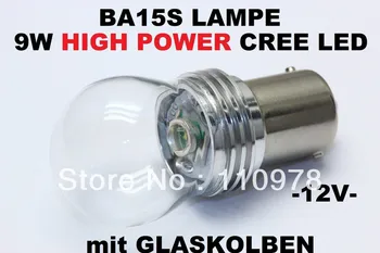 De mare putere CREE Chip smd-led BA15S 6000K kalt-weiss 9W 12 V Volt P21W Innenraum Lampe