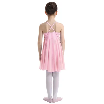 Rochie de balet Fete rochie balerina copii Sifon Dansator de Balet Tricou Rochie balett rochie pentru copii rochie de gimnastică toddler girls