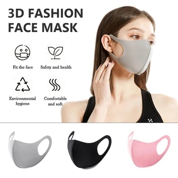 3pcs Respirator Mască Neagră Gura Masca Reutilizabile Masca Lavabil Mascarillas Fata Scut Masque Masca Faciala