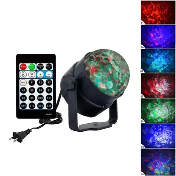 LED Magic Ball Petrecere Disco Lumini de Culoare 15 Strobe Lumini LED Val de Apă de Proiectare Lampa cu Telecomanda Etapă Bar Nunta