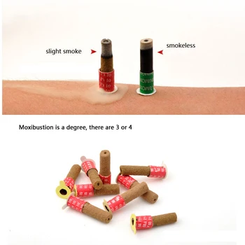 180pcs Mini Moxa Auto-Stick Pe Chinezi Moxibustion Terapie Mini Masaj de Încălzire Acupunctura, Moxa Tub