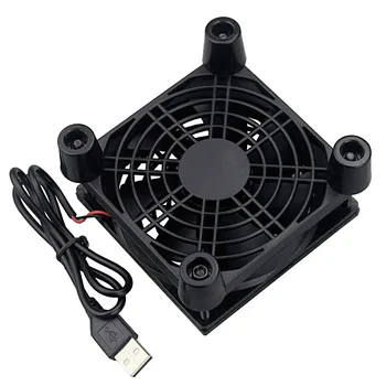 Gdstime USB Router Fan DIY PC Cooler Box TV 80mm, 92mm 120mm 140mm Răcire W/Șuruburi Plasă de Protecție Fan