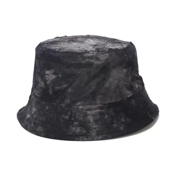 Femeile Cravată-vopsite cu Cerneală Pictura Model Pescar Pălăria față-verso Poartă Vizor Capac Găleată Pălărie Bărbați Și Femei de Stradă Tendință Pălărie