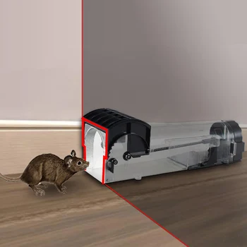 Inteligent Uman Viu Capcana Mouse-Ul Nu Ucide Animale De Companie Controlul Cușcă Reutilizabile Șoareci, Rozătoare Veghe Automata Blocare De Șoareci Șobolan Capcane
