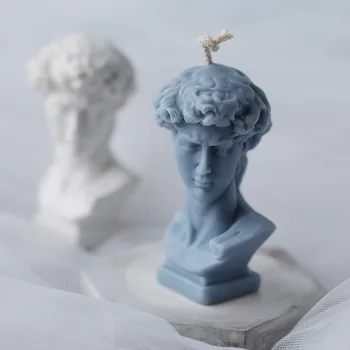 David Ipsos Portret Lumânare Mucegai Aromoterapie Lumanare 3D Silicon Matrite lumanari Manual DIY Face Lumanari Tort Mucegai Art Decor