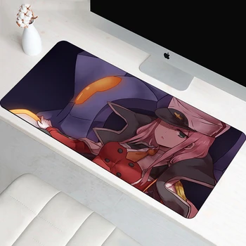 80x40cm XL Mare Dragă În FranXX Mouse Pad Japonia Sex Anime Destul de Prietena Cadou de Gaming Mousepad Tastatură de Calculator Mat