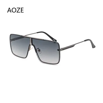 AOZE 2020 de Lux Retro Pătrat ochelari de Soare pentru Femei Brand Designer de ochelari de Soare Metal Siamezi de Înaltă Calitate ochelari de Soare pentru Barbati UV400
