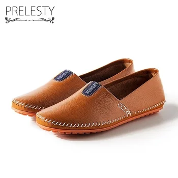 Prelesty de Bază în Stil Bărbați Alunecare pe Pantofi Microfibra Confortabil anti-alunecare Talpa de Cauciuc Simplu Mocassin Toamna Pantofi Impermeabil DS